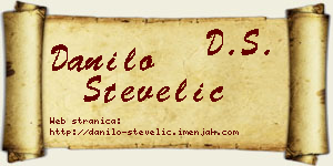 Danilo Stevelić vizit kartica